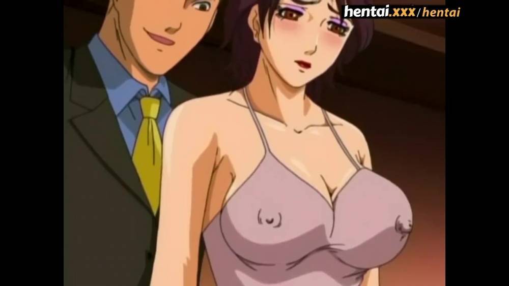 Busty Milf - Super Busty MILF first Threesome - Hentai.xxx - tube8.com