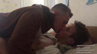 Boyfriends Making Out in Onesies - pornhub.com