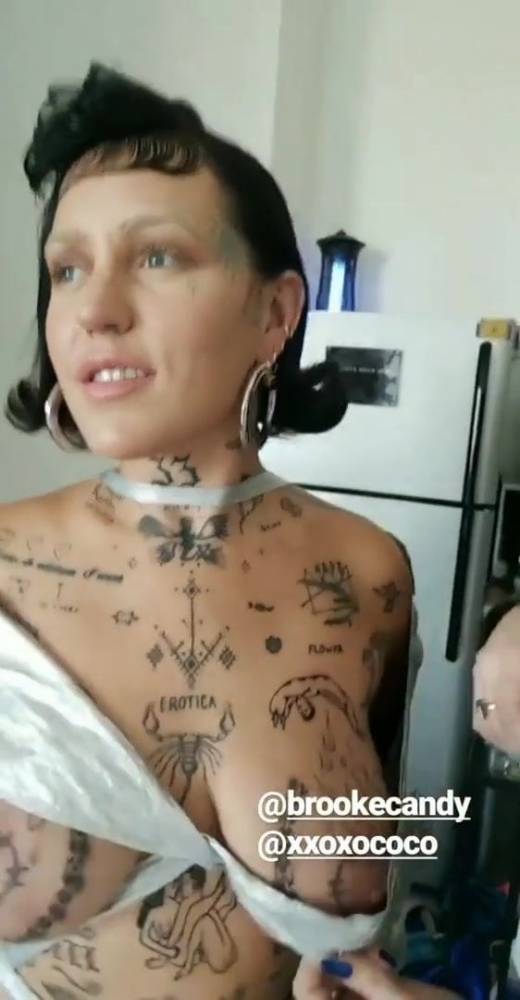 Brooke Candy tatoo boobs - xh.video - Usa