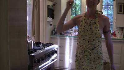 Smiley Blonde MILF in the kitchen - txxx.com