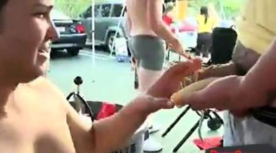 Pledge Sucks Dick At Public Tailgate BBQ Facial - icpvid.com