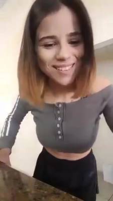 Lovely Girl In Skirt Bored On Periscope - hclips.com