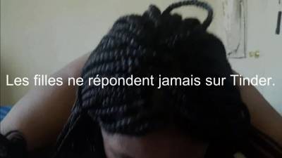 Une femme noire aspire la petite bite d'un blanc - drtuber.com - France