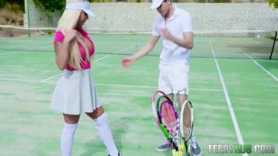 Brandi Bae - In Rogue Tennis Ball Produces An Anal Racket - Brandi Bae - upornia.com