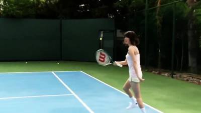 Asian Stepsisters Take a Tennis Break - webmaster.drtuber.com