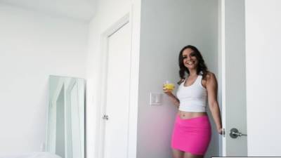 Busty latina stepmom blowjobs then rides stepsons big cock - icpvid.com