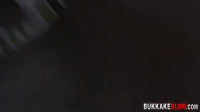 Horny Skank Gives Head During Blowbang - upornia.com