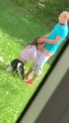 Polish Couple Caught Fucking In The Park - hclips.com - Poland