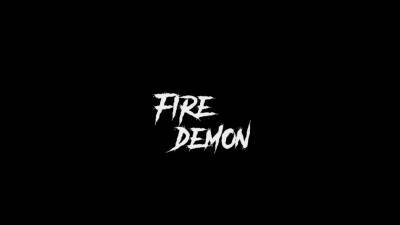 A sexy blonde gets fucked hard by a fire demon in a dungeon - nvdvid.com