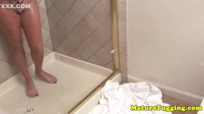 Soapy Handjob Milf In Shower Tugging On Stepson - txxx.com