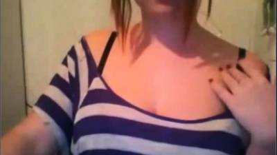 German Redhead Big Titts on webcam - icpvid.com - Germany