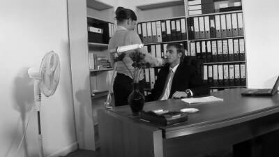 Excited Boss Tells His Obedient Secretary To Satisfy Him - upornia.com