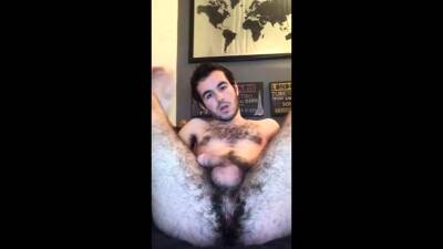 Fingering his hairy ass hole - icpvid.com