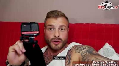 Tattooed brunette is getting fucked from the back in front of the camera and enjoying it - sunporno.com