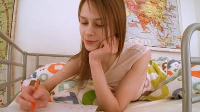 Beata Does Her Homework And Then Masturbates - hclips.com