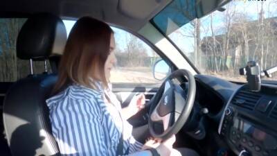 Russian Girl Passed The License Exam (blowjob, Public, Car) - upornia.com - Russia