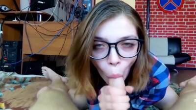 Student Does Gentle Blowjob And Back Riding - Pov - hclips.com