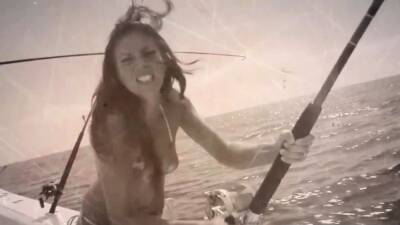 Nude badass babes tried deep sea fishing - nvdvid.com