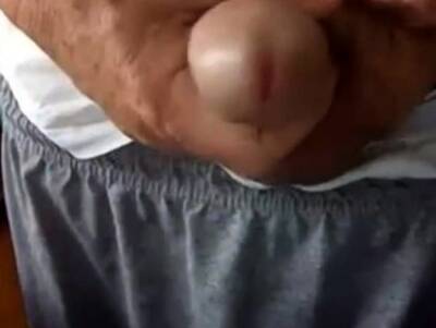 old man jerking his big dick - drtuber.com