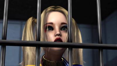 Harley Quinn - Batman bangs a horny cuffed Harley Quinn in jail - drtvid.com