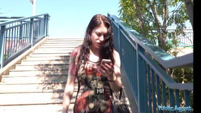 Anna De-Ville - Public agent creampie ejaculation for usa stunner Anna De Ville - sexu.com - Usa