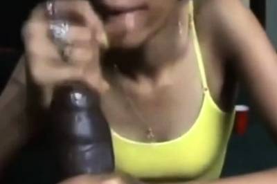 Nasty bitch Sloppy deepthroat bbc blowjob - drtvid.com