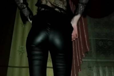 Baby Took Off Her Leather Pants And Sat On The Dick - hotmovs.com