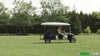 Anal xxx on the golf court - sexu.com