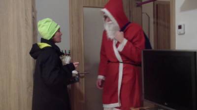 Santa Claus Fucks Young Russian Lady Frost - hotmovs.com - Russia