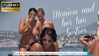 Monica and her two besties - BeachJerk - hclips.com