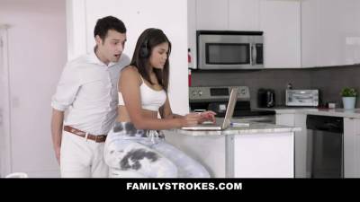 Family jerks - chubby quarantined latin milks her stepbrothers knob - sexu.com