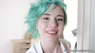 Alice - Alice Klay in Blue-haired teeny anal debut - hotmovs.com