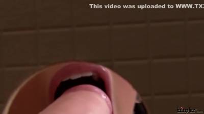 Glory Hole - Glory Hole In In The Ladies Room. Rich Lady Gives Deep Blowjob - upornia.com