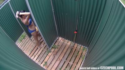 Czech Brunette Hidden Cam in Public Pool - sexu.com - Czech Republic