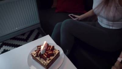 Step Sister Gets A Big Present For Her Birthday - hotmovs.com