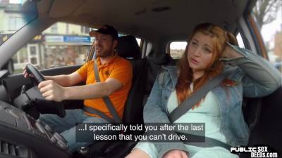 Curvy ginger brit cock rides driving instructor - txxx.com