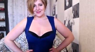 Sexy Mature Blond Milf Teases on Webcam wearing Blue - drtvid.com
