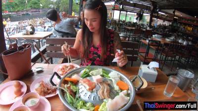 First time out for dinner since Covid hit and wild horny sex at home after - txxx.com - Thailand