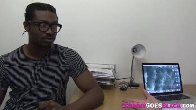 Granny gobbles and rides black dick - hotmovs.com