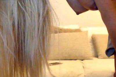 Blonde Petite Teen sloppy blowjob and fucking - icpvid.com