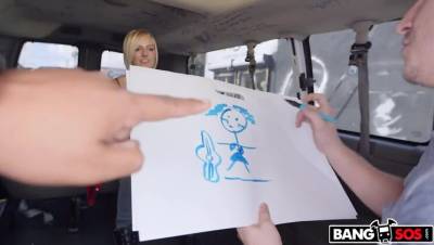 Kate England - Peter Green - Pretty blonde tricked on the BangBus - veryfreeporn.com