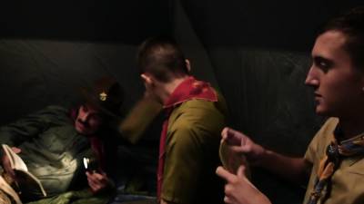 2 hairless twinks fucked in tent by sleazy scoutmasters - nvdvid.com