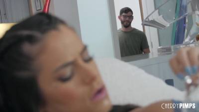 Busty Tattooed Brunette Cumshot - Trinity Blaze - upornia.com