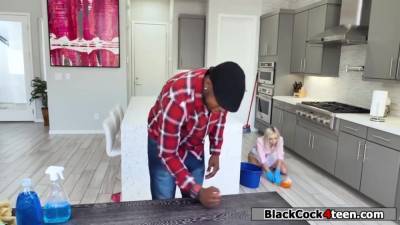 Blondie Housekeeper Copulated By Big Black Penis - hotmovs.com