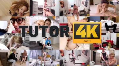 TUTOR4K. Instead of preparing for exam prankster has sex with new tutor - hotmovs.com - Russia