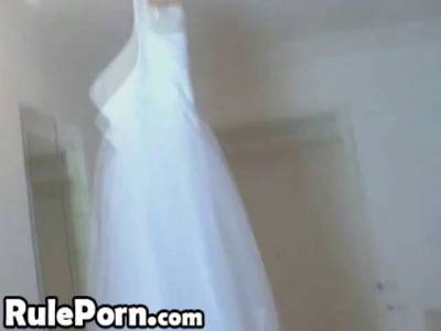 Girl in her wedding dress fucked hard film - sunporno.com