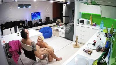 The Tattooed Blonde Short Hair Milf Has Kitchen Hardcore Sex - hclips.com