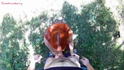 Fucked And Finished In A Red-haired Bitch In The Forest - hclips.com