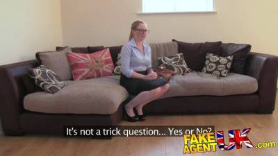 Fakeagentuk deep throating and rectal from seemingly shy amateur - sexu.com - Britain