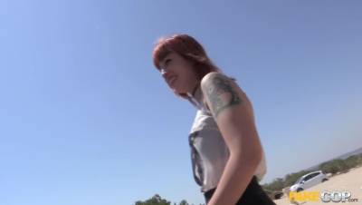 Monty - Spanish Redhead Fucking a Policeman - porntry.com - Spain